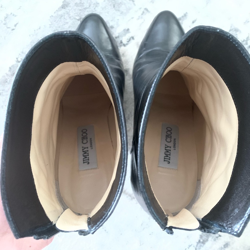 Jimmy Choo Leather Booties - Picture 9 of 15